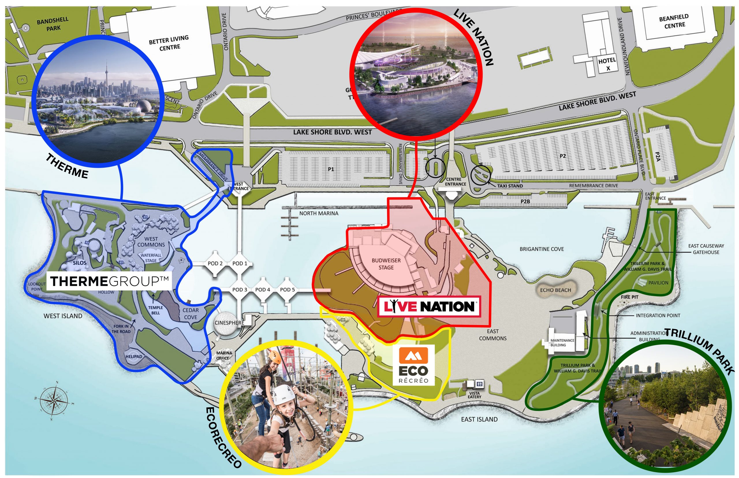 Ontario Place Redevelopment Map