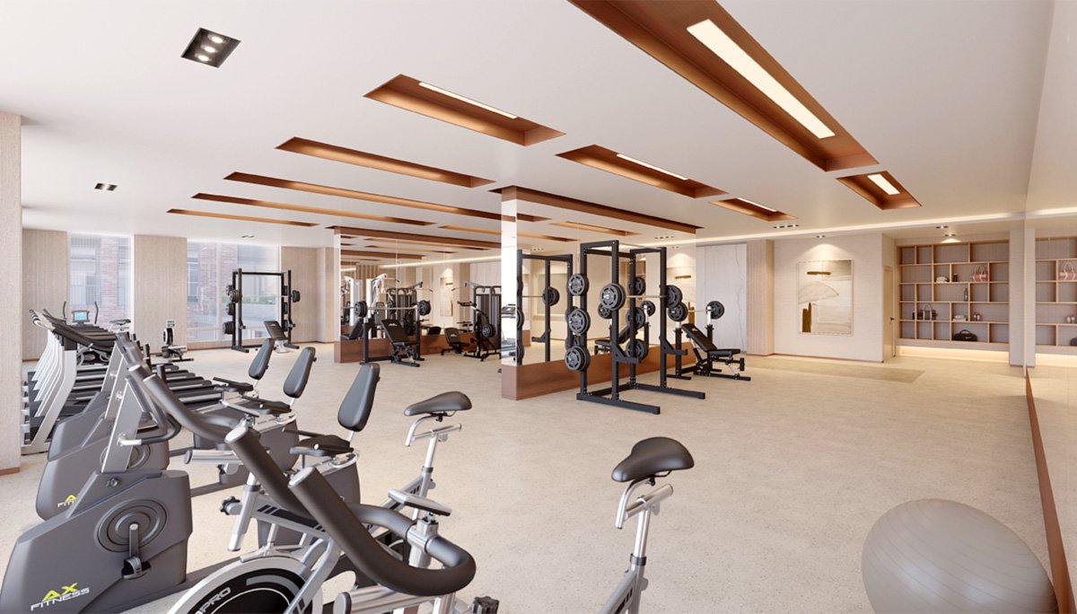 health and wellness in the state-of-the-art gym featuring the latest fitness equipment and a relaxing yoga studio