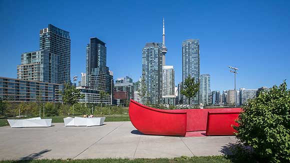 Toronto is a lively, bustling metropolis with a core of soaring skyscrapers